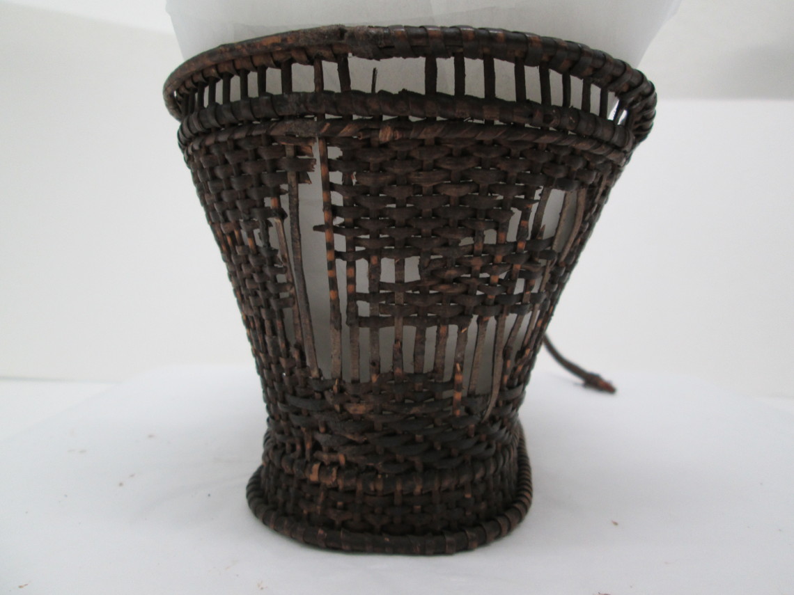 Basket after putting in stakes