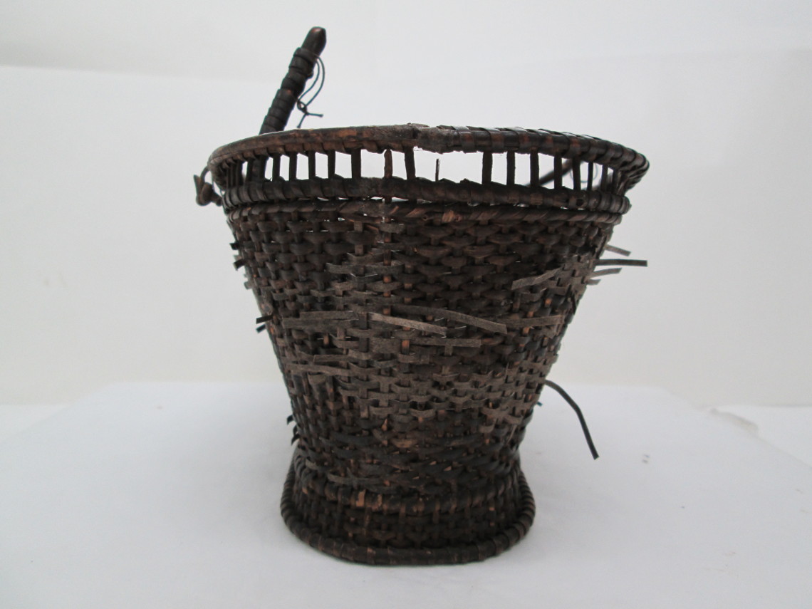 Basket after weaving in new strands