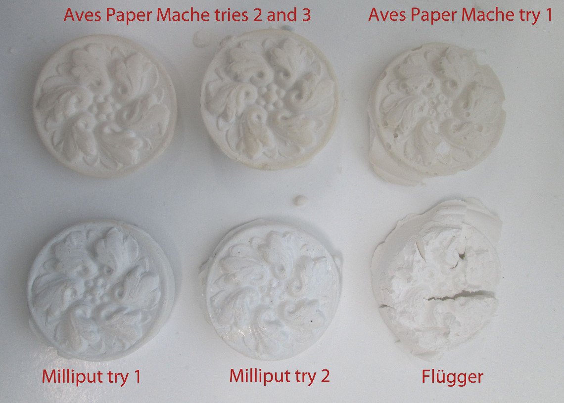 Casting tests for the missing flower ornaments