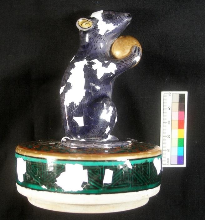 Lid after new plaster infills