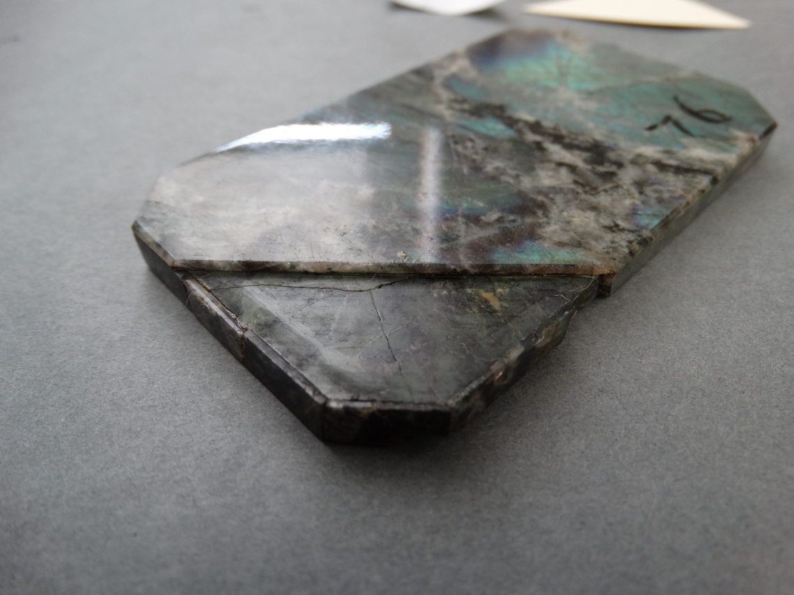 First stone layer adhered