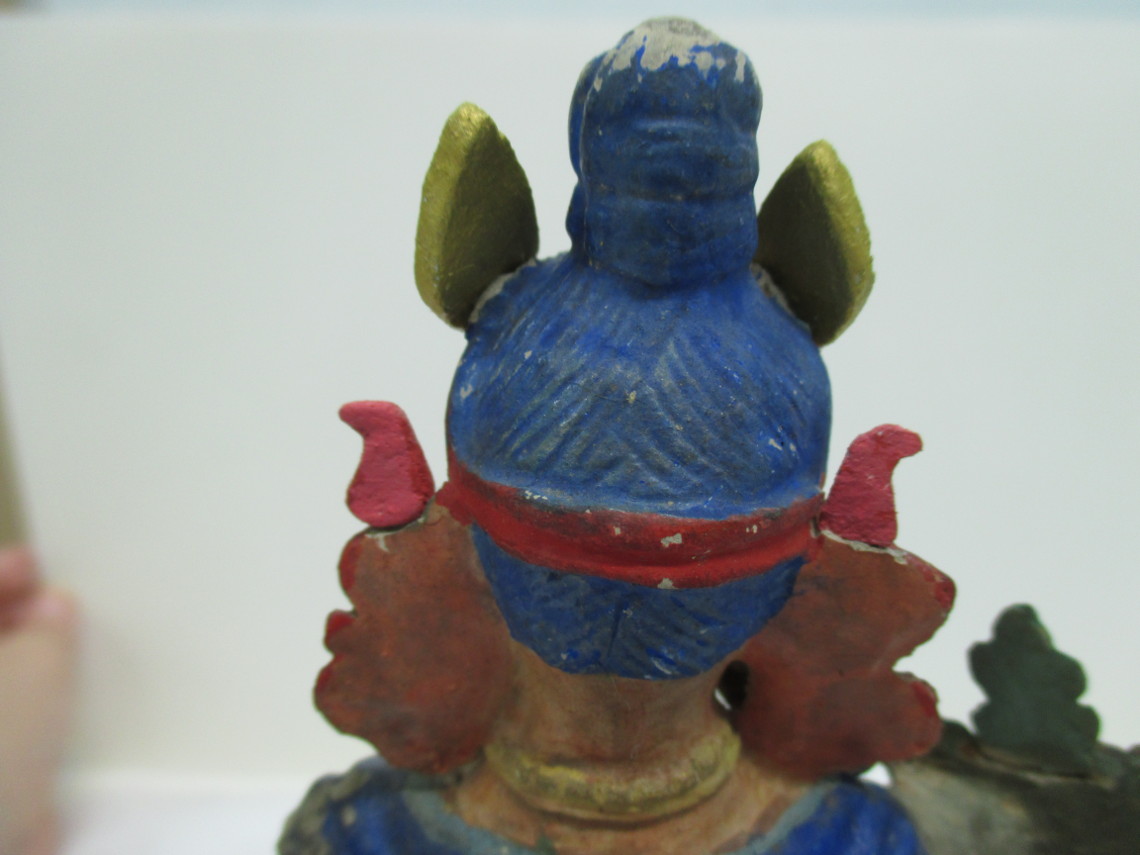 Back of Maitreya's head after conservation