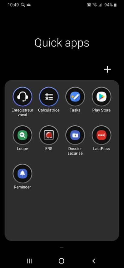 Magnifier app on Android